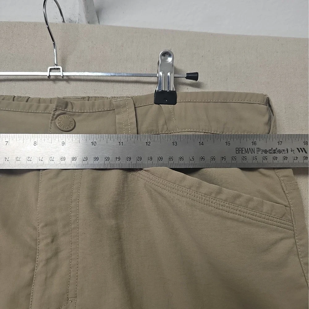 The North Face Pants Men's Medium Beige Nylon Convertible Hiking Outdoor NO BELT
